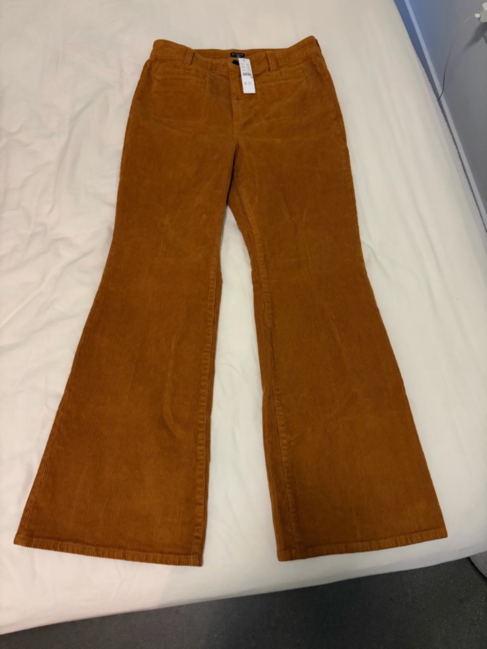 J.Crew Corduroy Trousers in Rust Brown